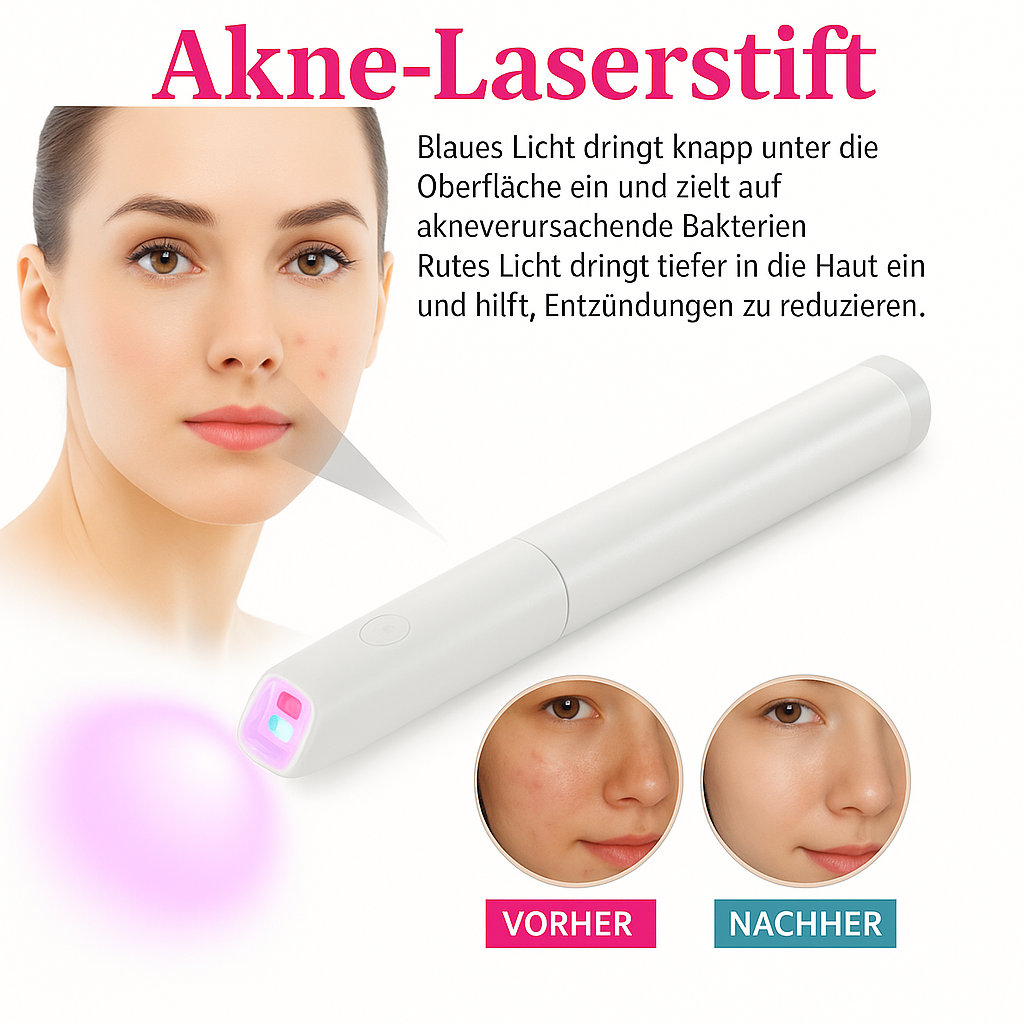 Rotes & Blaues LED-Lichttherapie-Stift