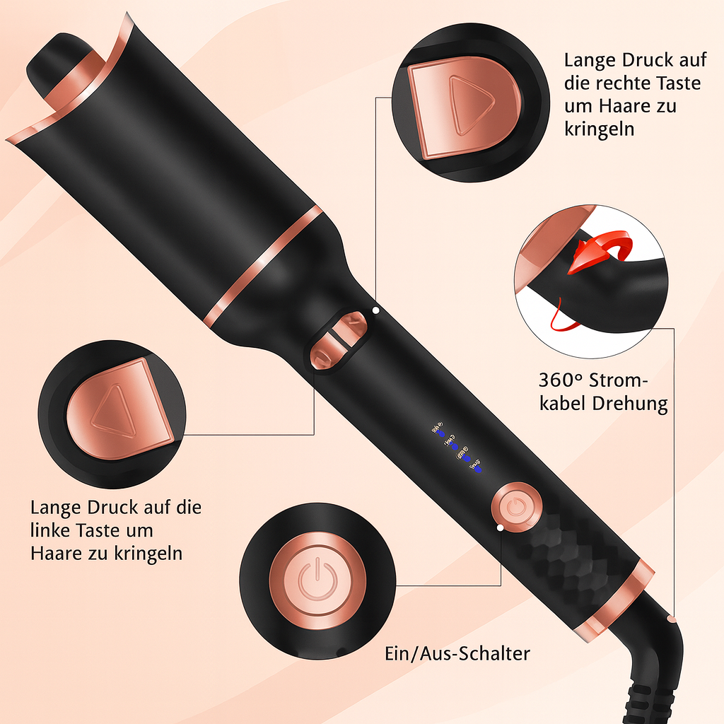 Automatischen Keramik-Lockenstab